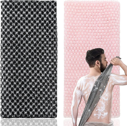 Exfoliating Towel, Exfoliating Shower Towel,Extra Long Washcloth for Men Women,Exfoliating Body Scrubber for Cleaning Spa Peaceful Pleasures Health and Wellness