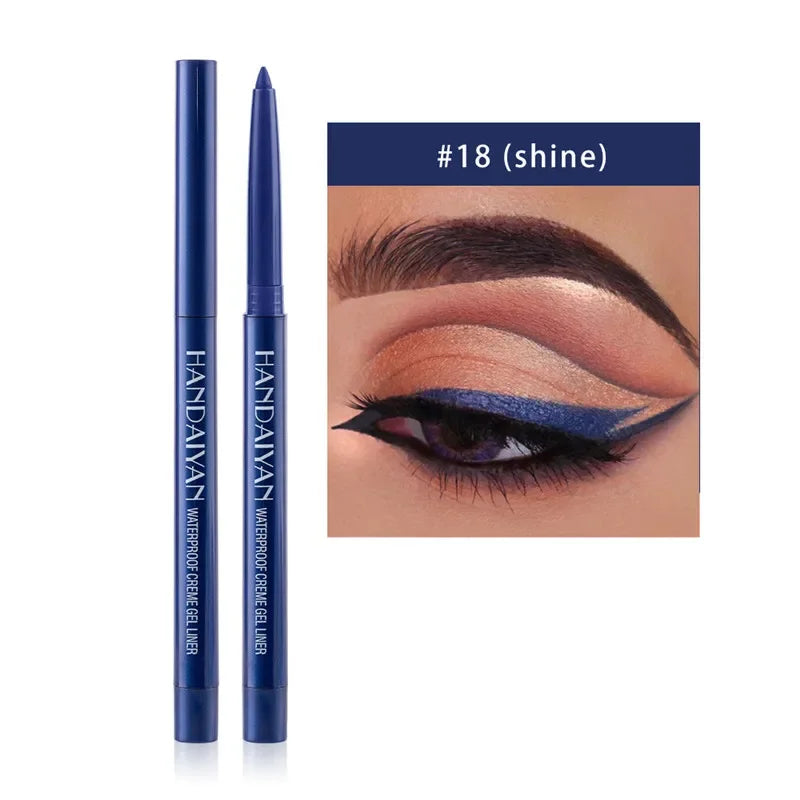 Handaiyan 20-Color Waterproof Matte Gel Eyeliner Pencil