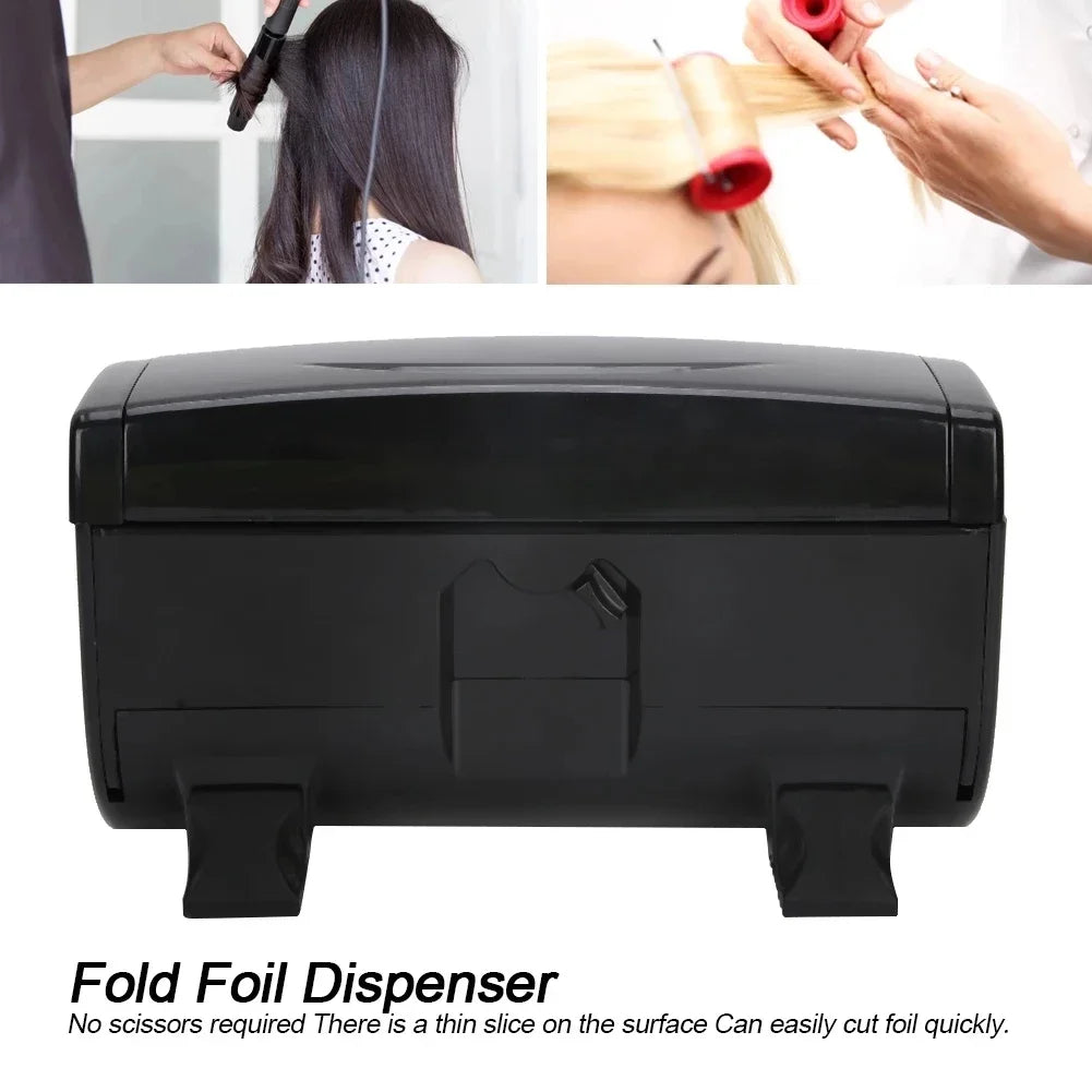 Profession Barbershop Automatic Tin Paper Cutting Foil storage box Dispenser small-scale Dispenser Salon Accessories Tools Peaceful Pleasures Health and Wellness