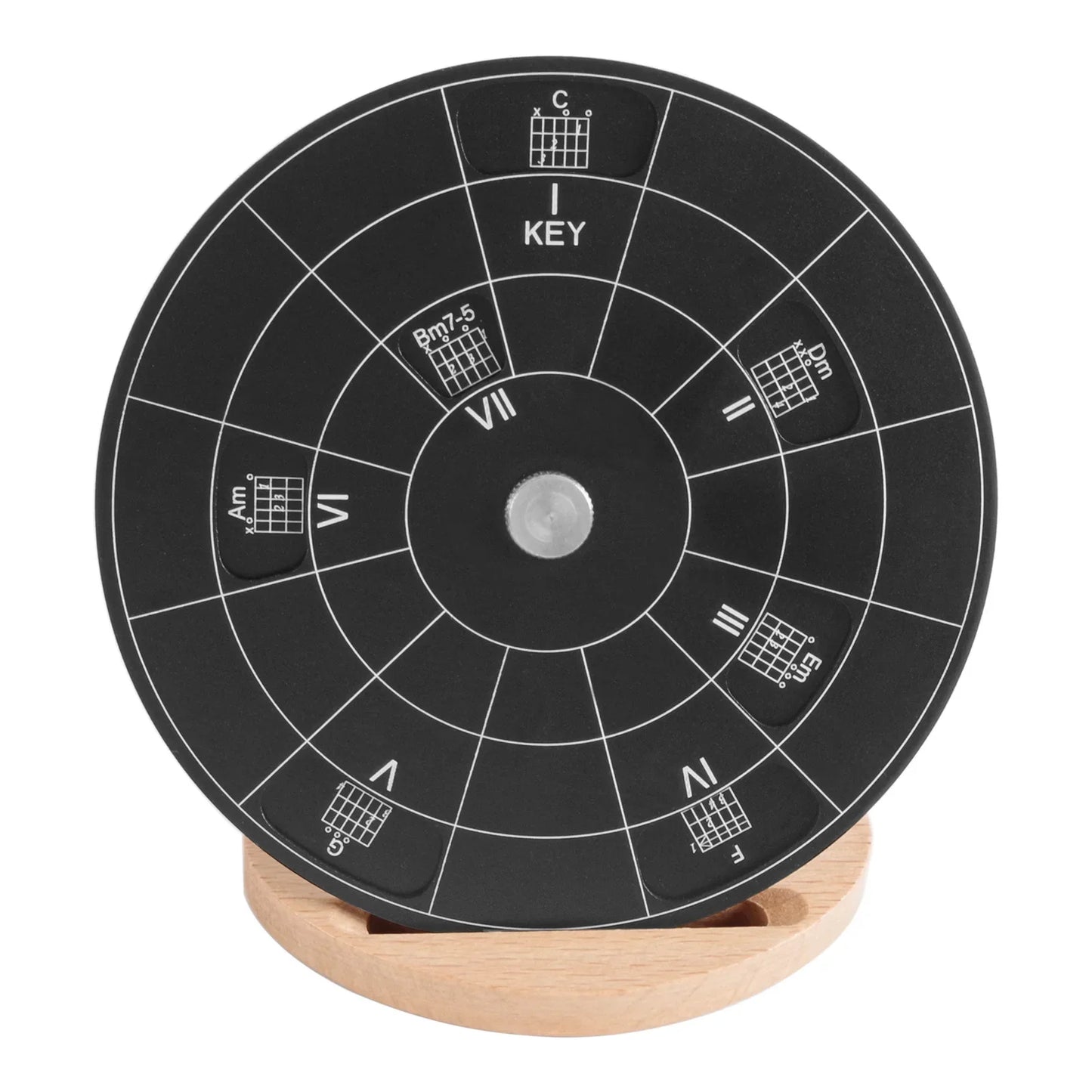 Circle Fifths Wheel Guitar Chord Wooden Melody Tool Musical