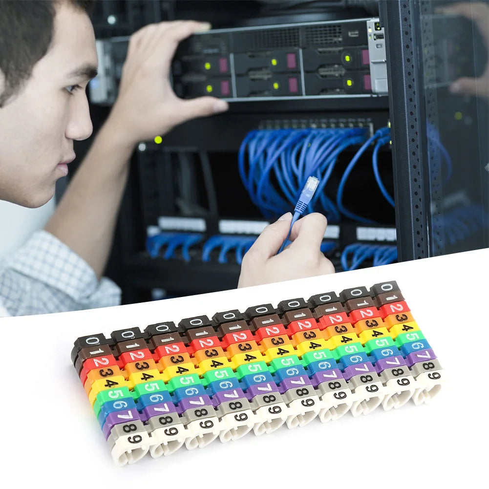 Wire Numbering Marker Wire Number Digital Number Tube Wire Number Label Tube Cable Marker Colorful Peaceful Pleasures Health and Wellness