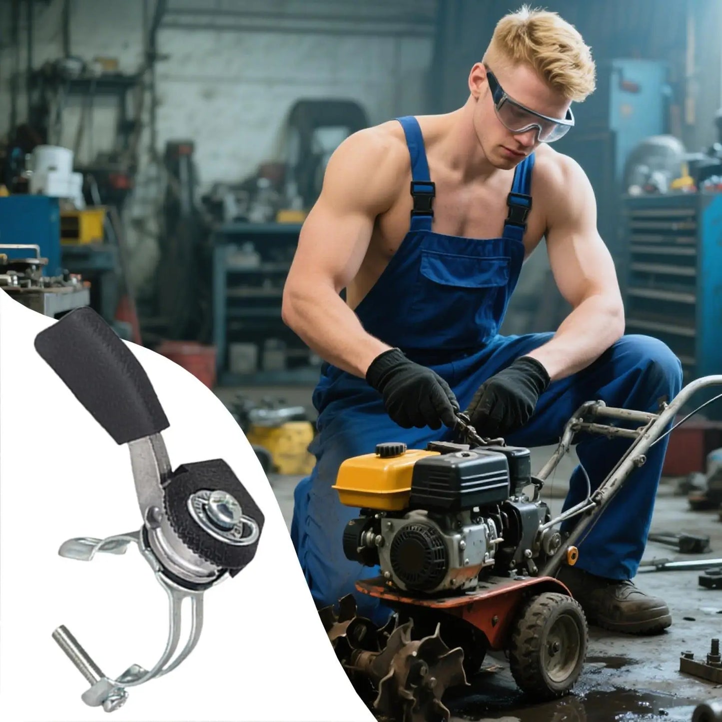 Tiller Throttle Control Switch Cable Lever | Mini Tiller & Road Cutter