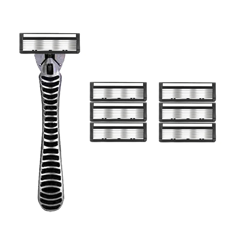 6-Layer Double Edge Safety Razor – Vintage Manual Shaver
