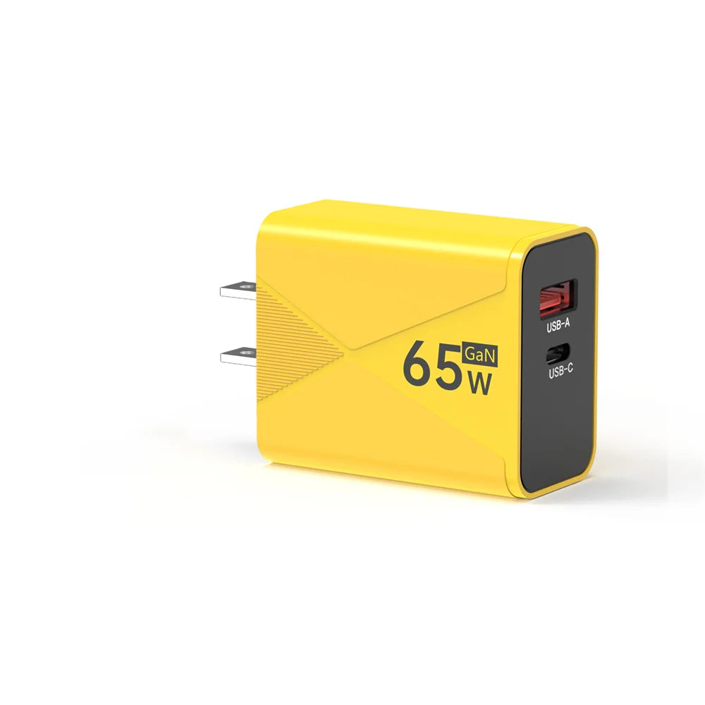 GaN 65W USB-C Fast Charger PD QC 3.0 | iPhone & Samsung