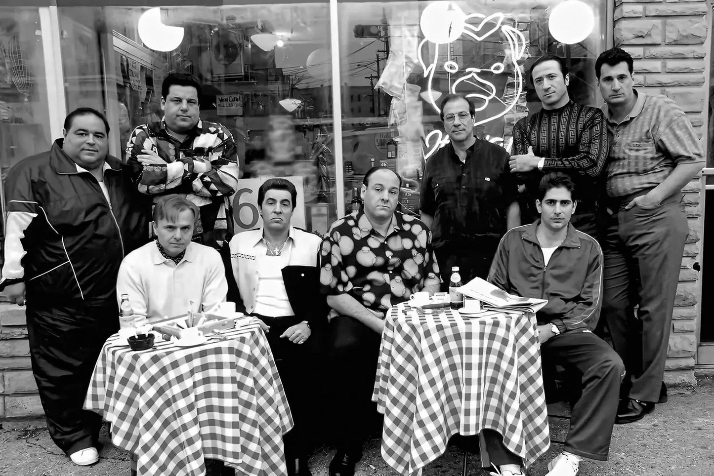 Classic The Sopranos Canvas Wall Art Retro TV Show Family Character Smoking Poster Vintage Home Room Decoration for Fans Peaceful Pleasures Health and Wellness 6 30x40cm Unframed