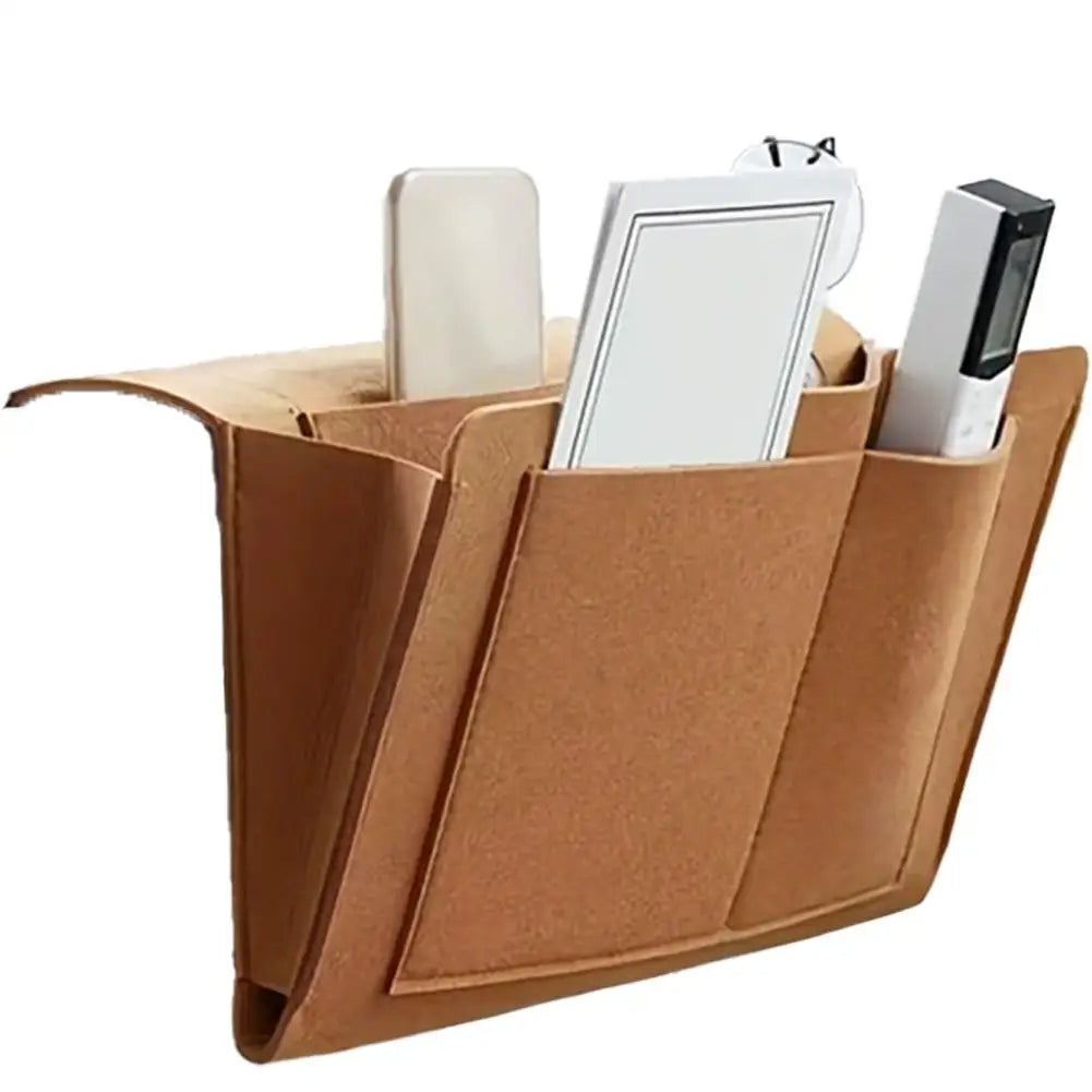 Felt Bedside Hanging Organizer | Multi-Pocket Bed Storage Caddy