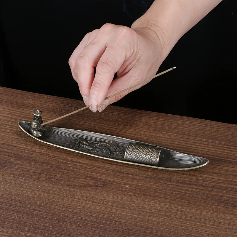 Japanese Fisherman Boat Incense Stick Holder | Home Decor