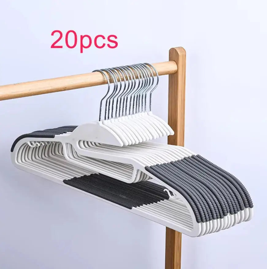 10/20/30pcs plastic coat hanger, non-slip super thin space-saving suit hanger pants hanger, sturdy and durable, with 360° hooks Peaceful Pleasures Health and Wellness B-20PCS