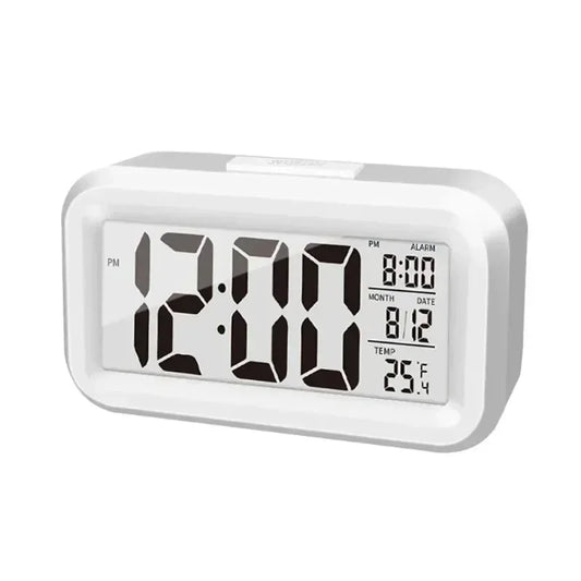 Small Digital Alarm Clock – Backlight, Temp & Date Display Digital Alarm Clock Peaceful Pleasures Health and Wellness