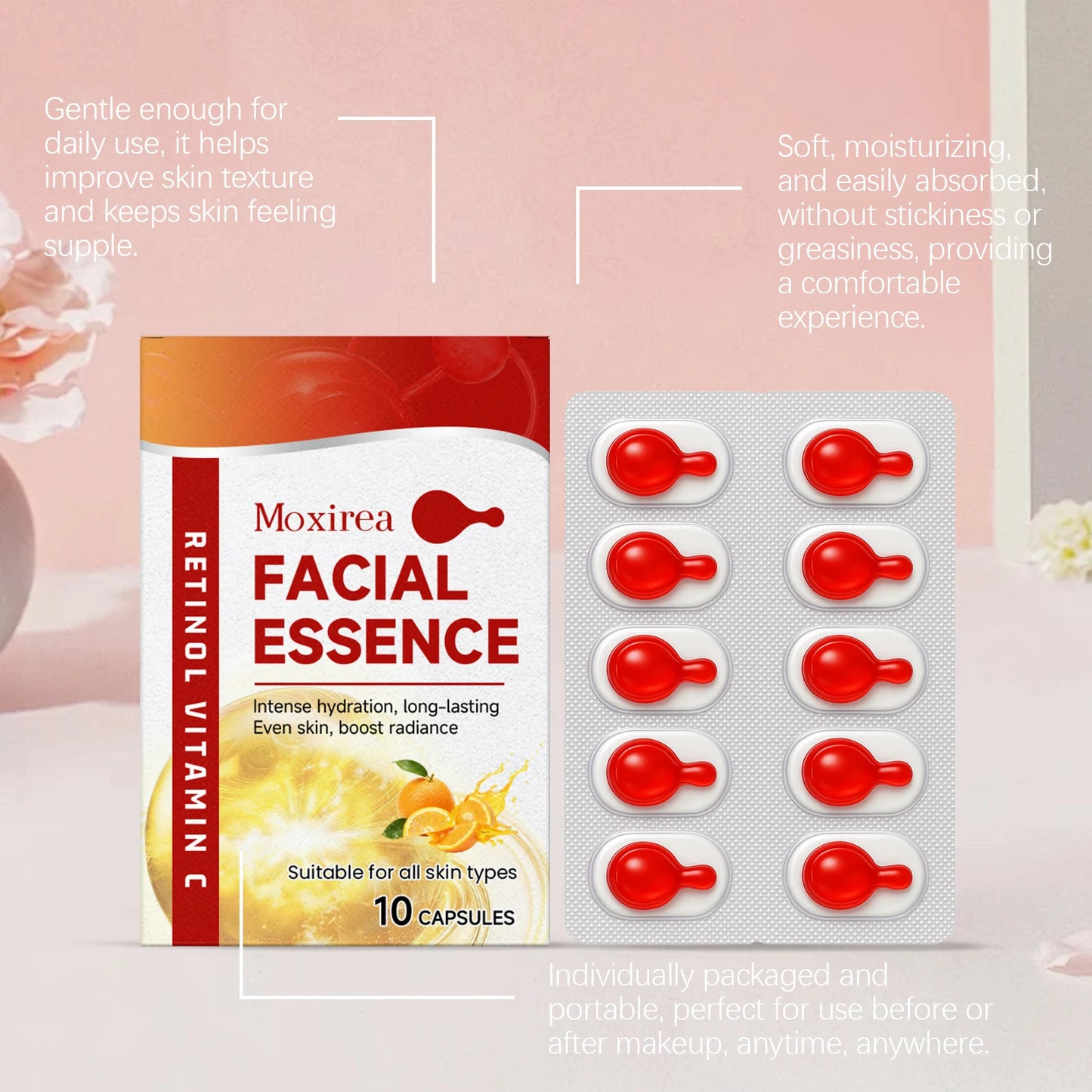 Vitamin C Capsule Serum with Retinol & Glycerin – Face Essence