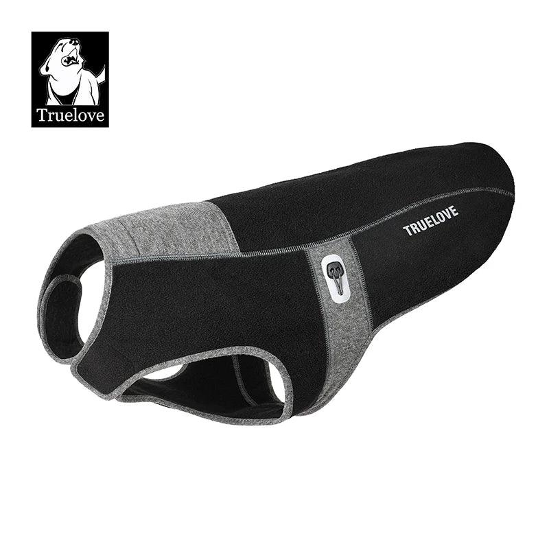Truelove Anti-Bacterial Fleece Dog Vest Jacket | TLG2522 Peaceful Pleasures Health and Wellness Black Gray M China Mainland
