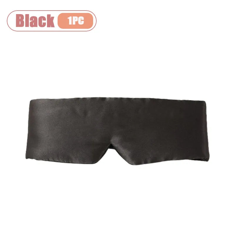 Silk Feel Sleep Mask – Embroidered Floral Light Blocking Eye Cover