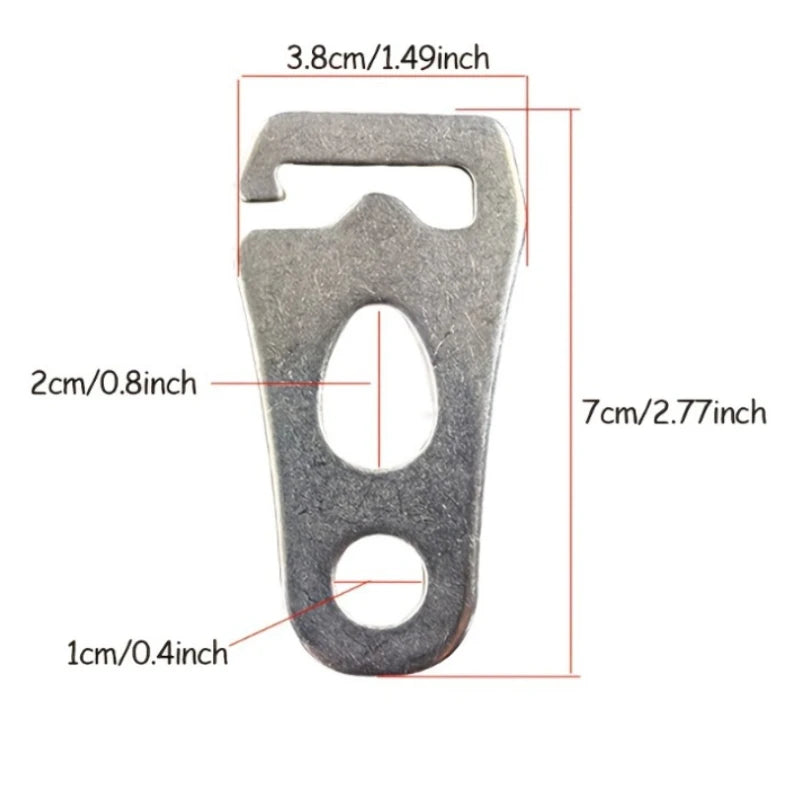 Stainless Steel Guyline Tensioner Rope Adjuster Buckle | Camping Guyline Tensioner Buckle Peaceful Pleasures Health and Wellness