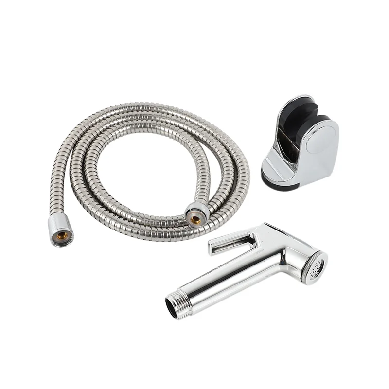 A36T-3X Toilet Bidet Tap Set Handheld Shower Head Water Sprayer Bathroom Seat Nozzle Attachment+Hose+Wall Mount Rack Holder Peaceful Pleasures Health and Wellness