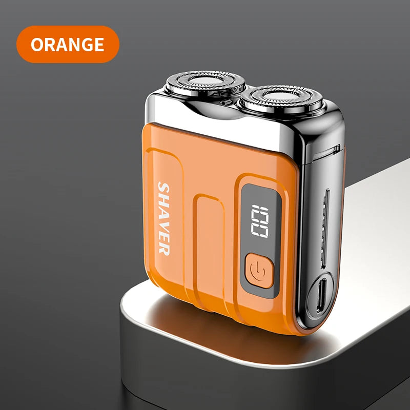 XMSJ R-18 Mini Rotary Electric Shaver | Dual Blade Rechargeable