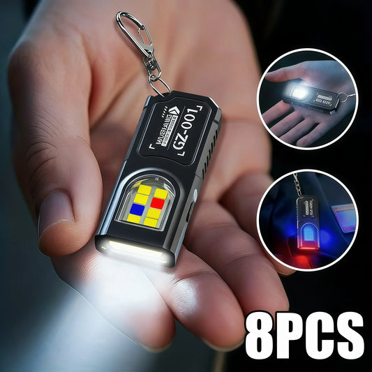 KDULIT Mini COB LED Keychain Flashlight | USB-C Rechargeable Keychain Flashlight Oasis Select