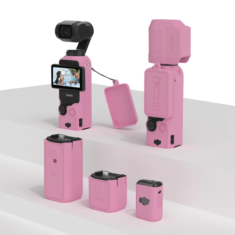 Silicone Case & Lens Cover for DJI Osmo Pocket 3 – Waterproof