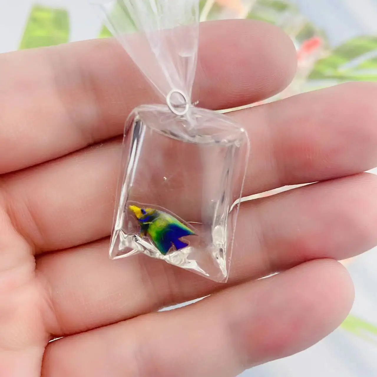 1pcs Coral Fish Bag Resin Charms Ocean Transparent Small Fish in Water Bag Jewelry Pendant Jewelry Handmade DIY Material Decor Peaceful Pleasures Health and Wellness 5