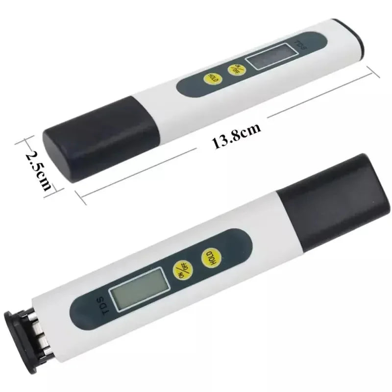 Digital TDS Meter 0-9990ppm Water Quality Tester Rapid Test Monitor for Drinking Water Aquarium Hydroponics Pool Peaceful Pleasures Health and Wellness