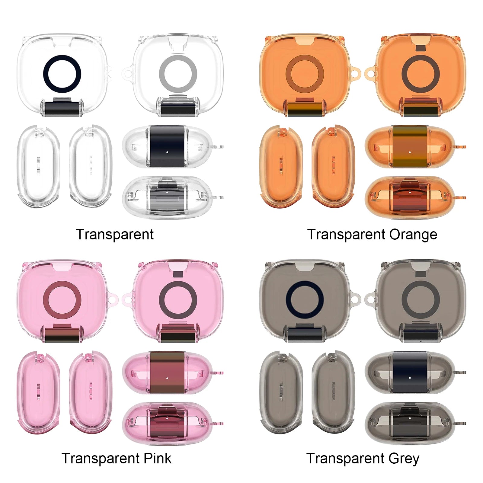 for Powerbeats Accessories TPU Earphone Case with Safety Lock and Carabiner Clear Cover Case Anti Drop Earbuds Accessories Peaceful Pleasures Health and Wellness