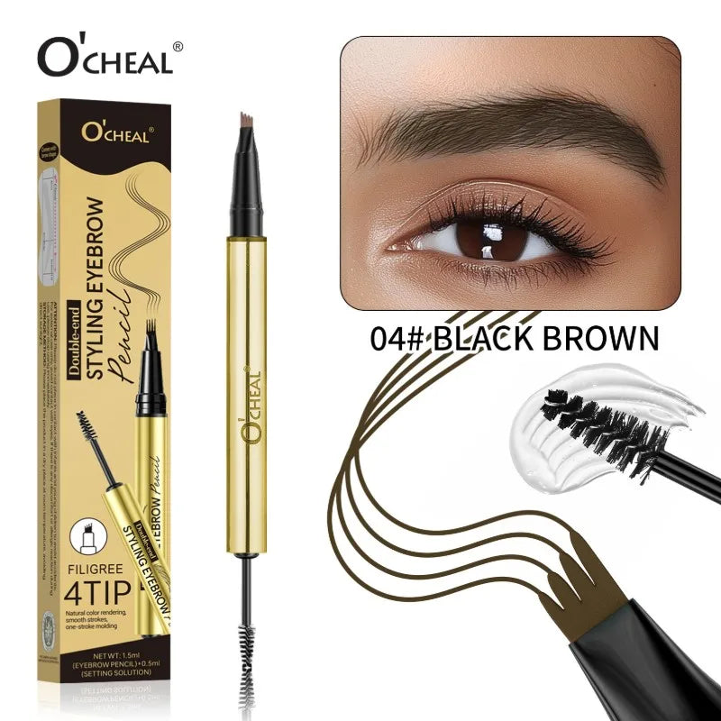 O'CHEAL 3D Feathery Brow Gel & Pencil Set – Waterproof