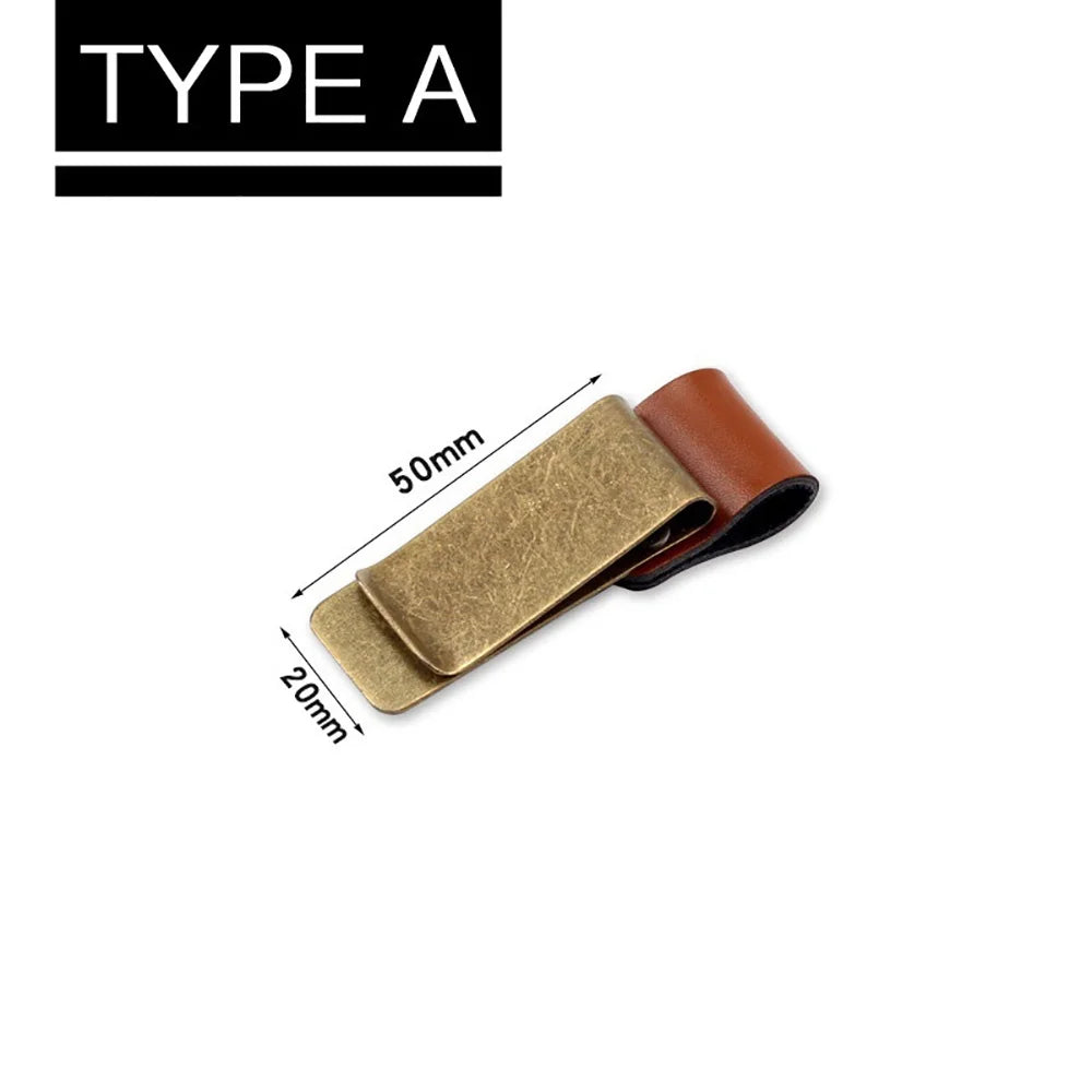 Retro Brass Metal Pen Clip & Bookmark for Traveler's Notebook