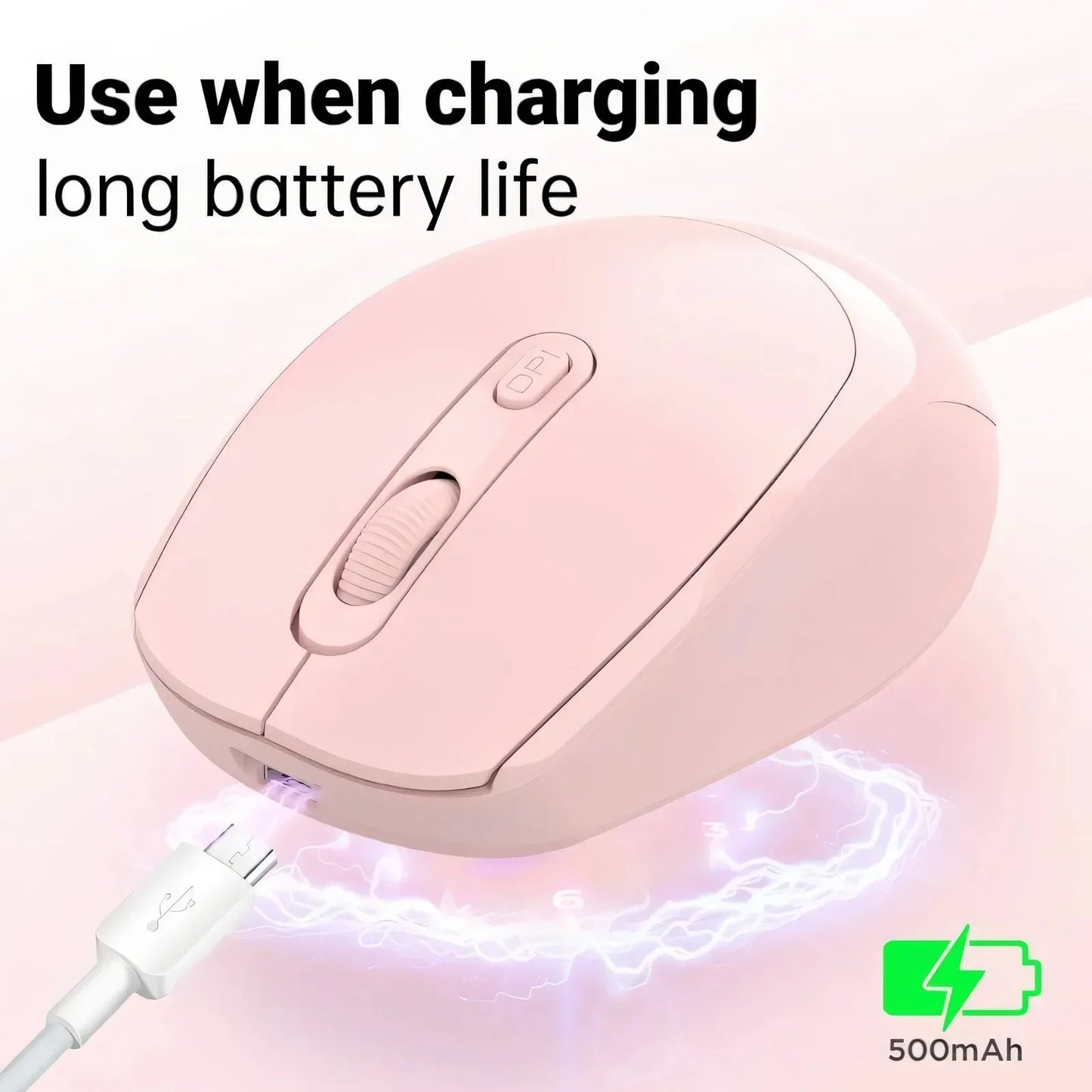 Wireless Mouse Rechargeable Gamer Mouse Dual Modes Bluetooth-compatible 2.4G USB Mute Mice For Laptop Pad Tablet Macbook Mause Peaceful Pleasures Health and Wellness