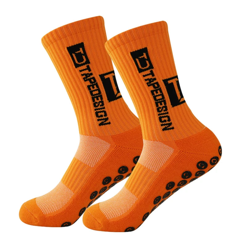 2022 New Football Socks Anti-Slip High Quality Soft Breathable Thickened Towel Bottom Sports , Cycling ,Legging ,Women, Men Peaceful Pleasures Health and Wellness socks orange Free