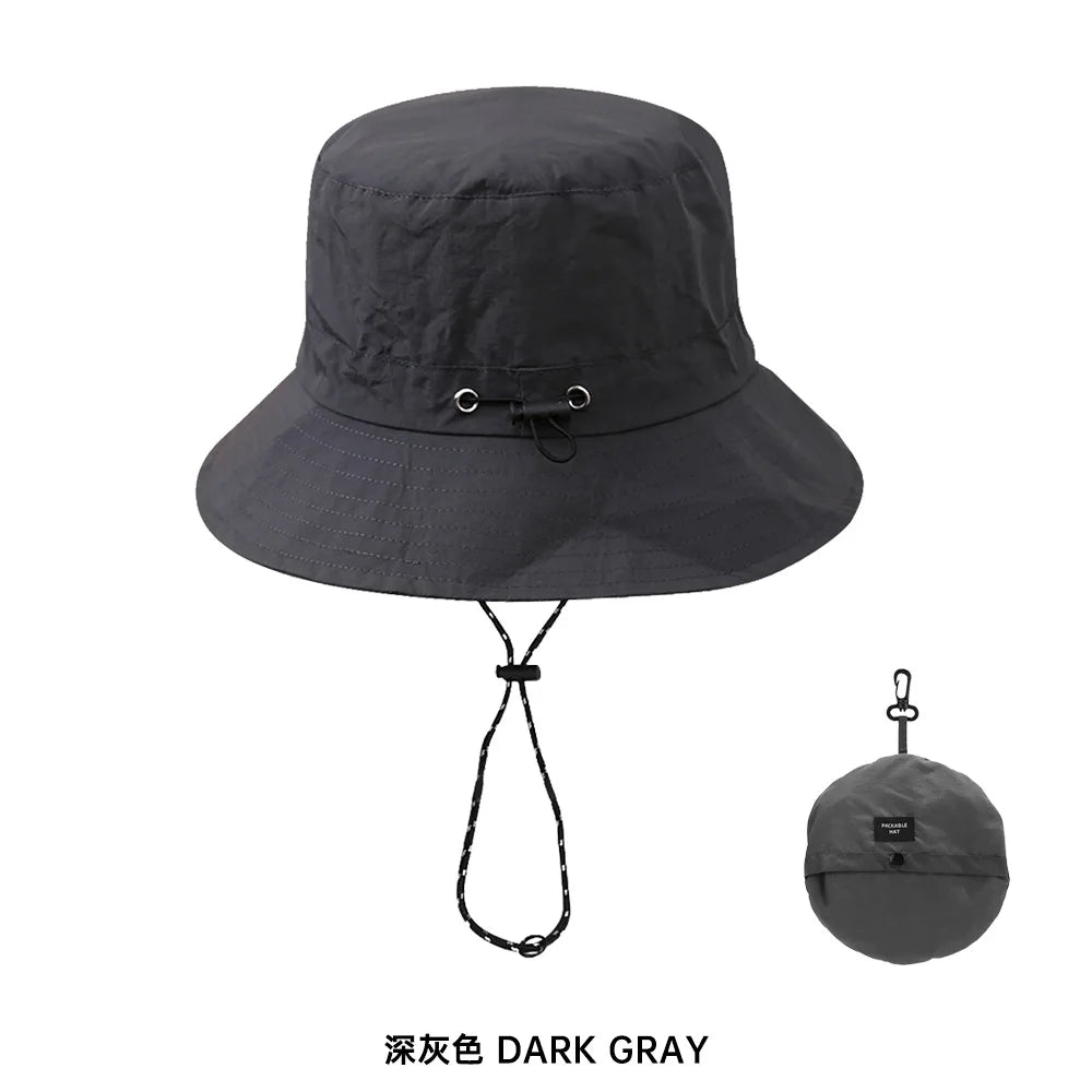 Waterproof Packable Bucket Sun Hat – Quick-Dry, Men & Women