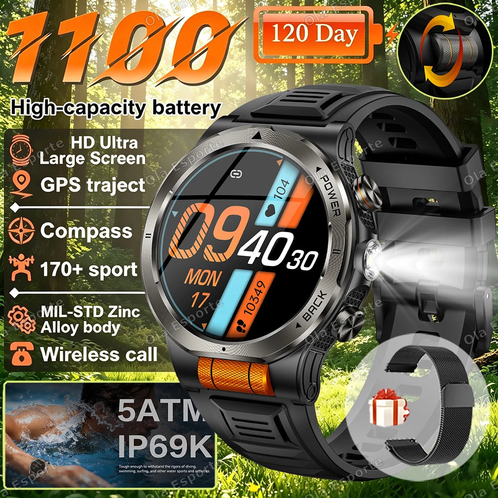 Ola Esporte HW12 AMOLED Smartwatch 1100mAh | Men's Sports