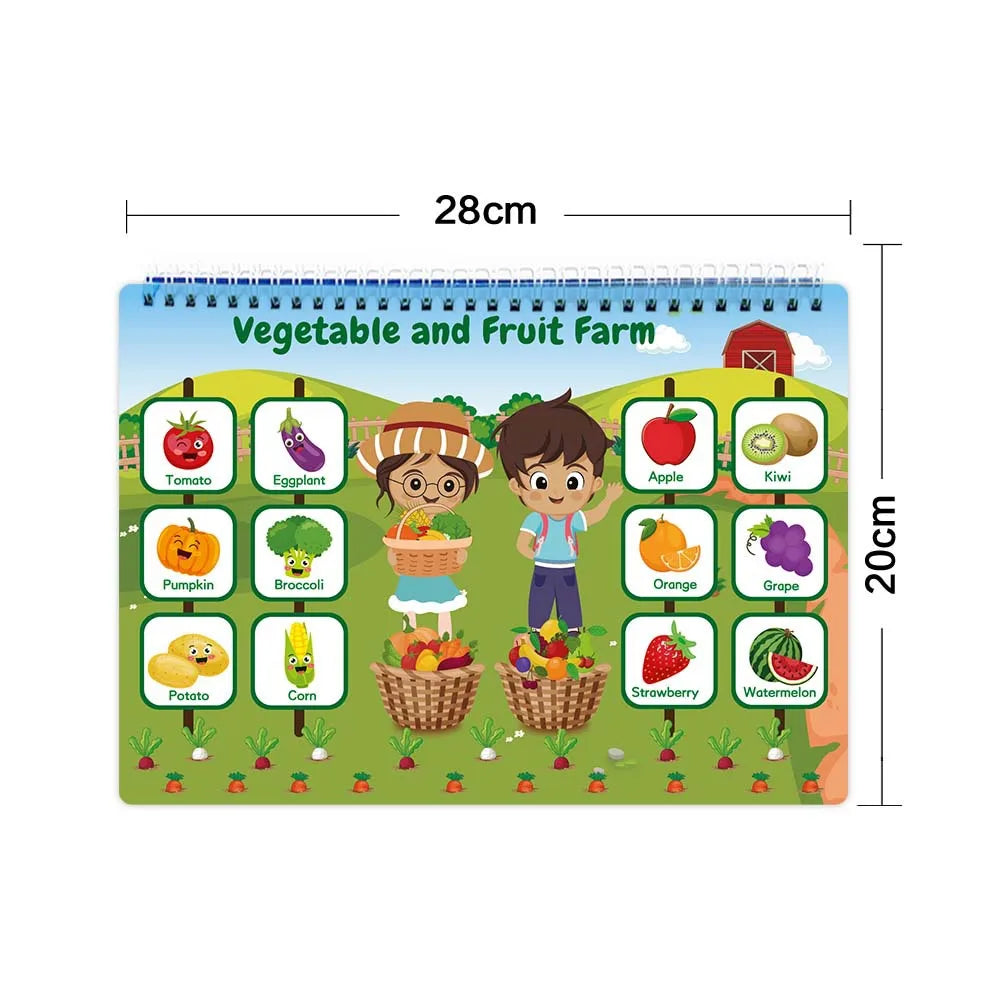 Bview Art Toddler Busy Book Reusable Educational Sticker Activity