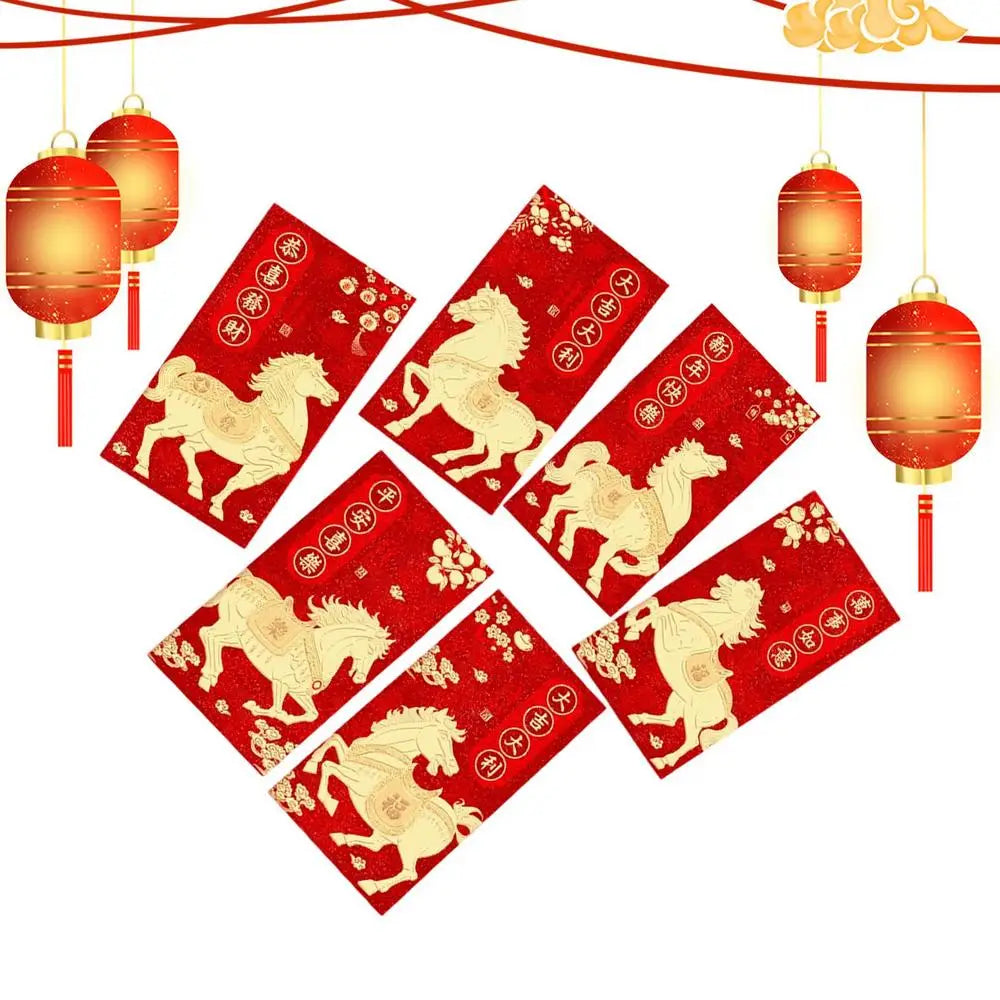 Chinese Red Envelope Lunar New Year Lunar New Year 2026 Red Envelopes For Marriage Engagement Birthday Spring Festival Wedding Peaceful Pleasures Health and Wellness B China Mainland