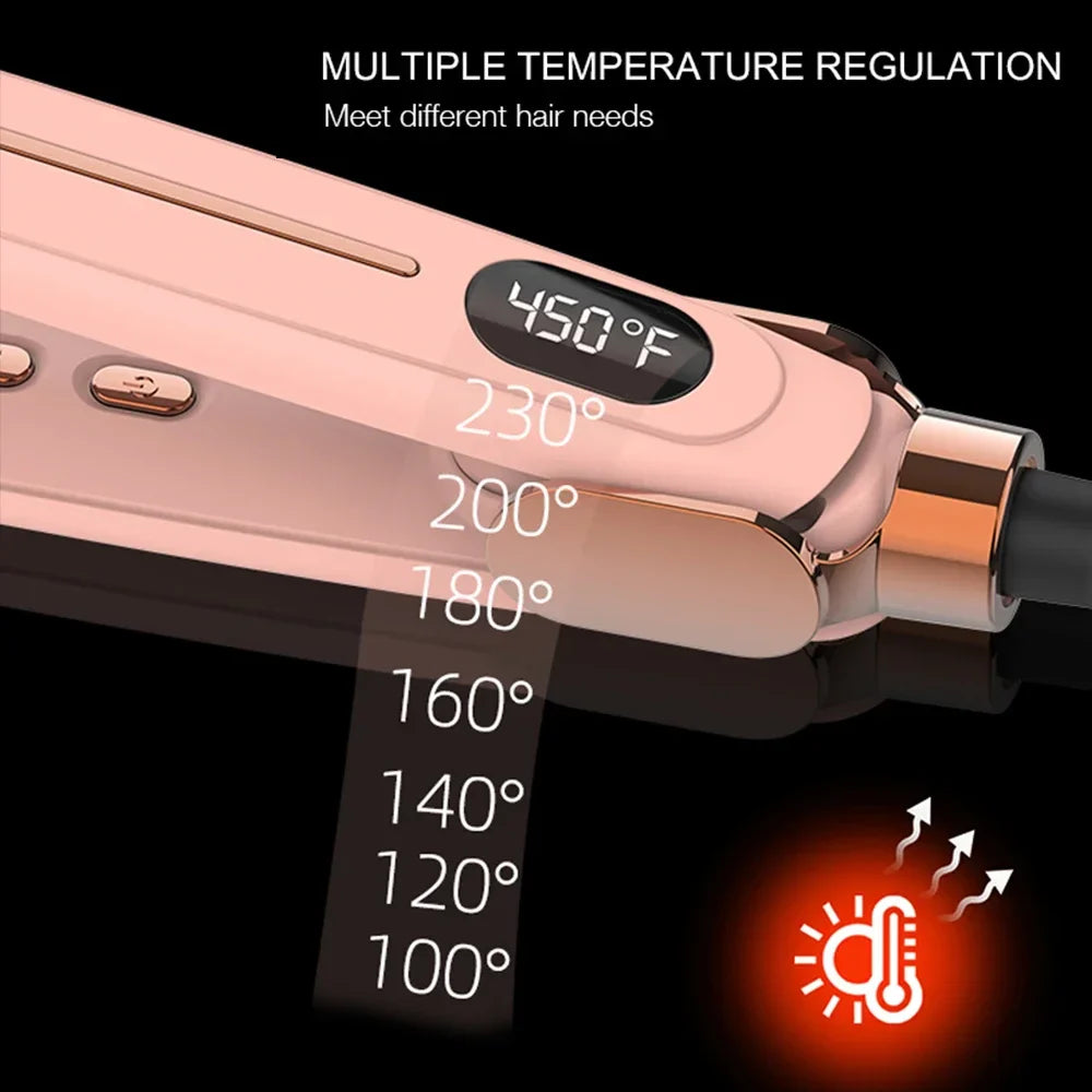 URGGU 2-in-1 Hair Straightener & Curling Iron | Infrared Ion