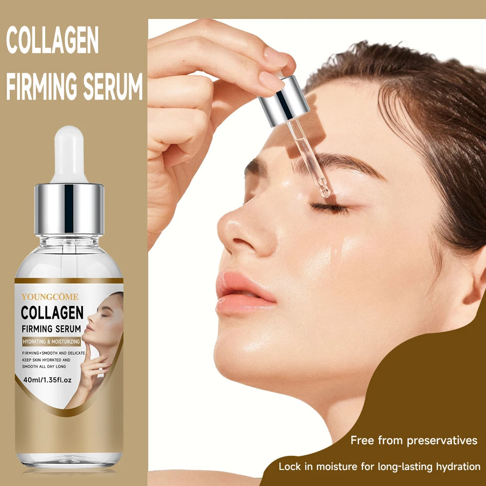 Collagen Cream Set Moisturizing Brightening Hydrating Smooth Wrinkles Firming Facial Face Suitable for travel packages Peaceful Pleasures Health and Wellness