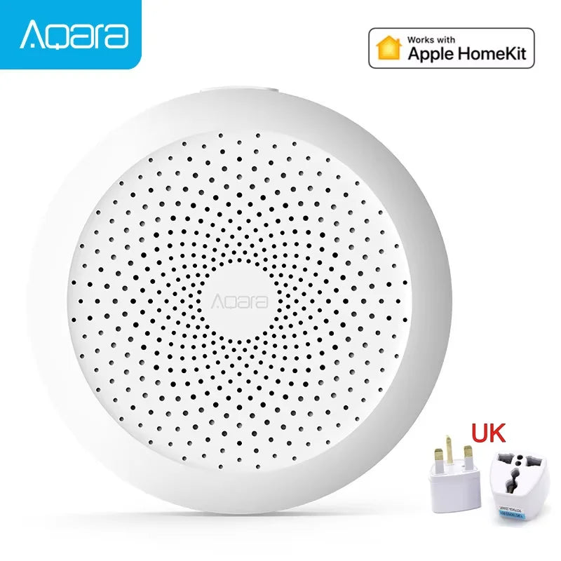 Aqara Gateway M1S Hub ZigBee For Xiaomi Smart Gateway 3 Wireless Connection Alarm System Monitor Remote Work With Mijia Homekit Peaceful Pleasures Health and Wellness Aqara M1S add UK China Mainland