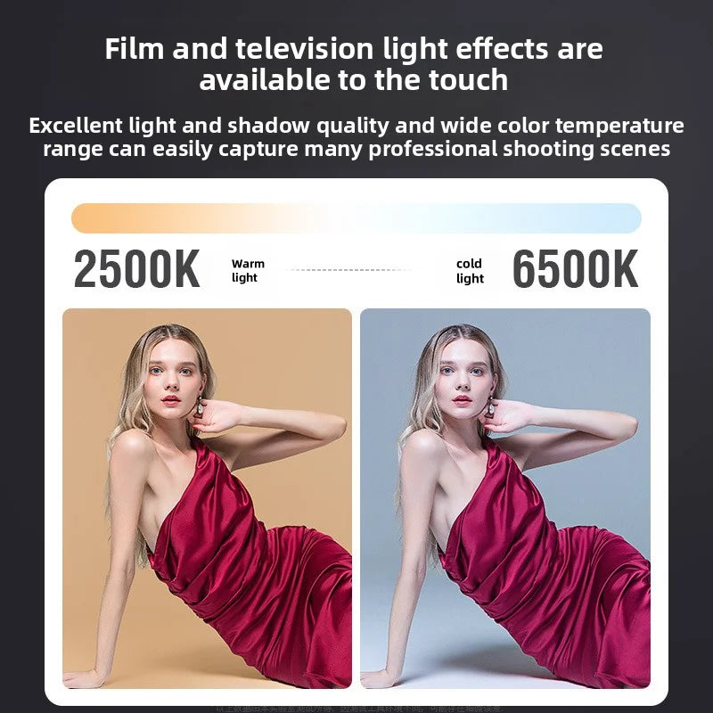 SHINEKNOT 80W COB LED Fill Light – Dimmable Portable Video Lamp