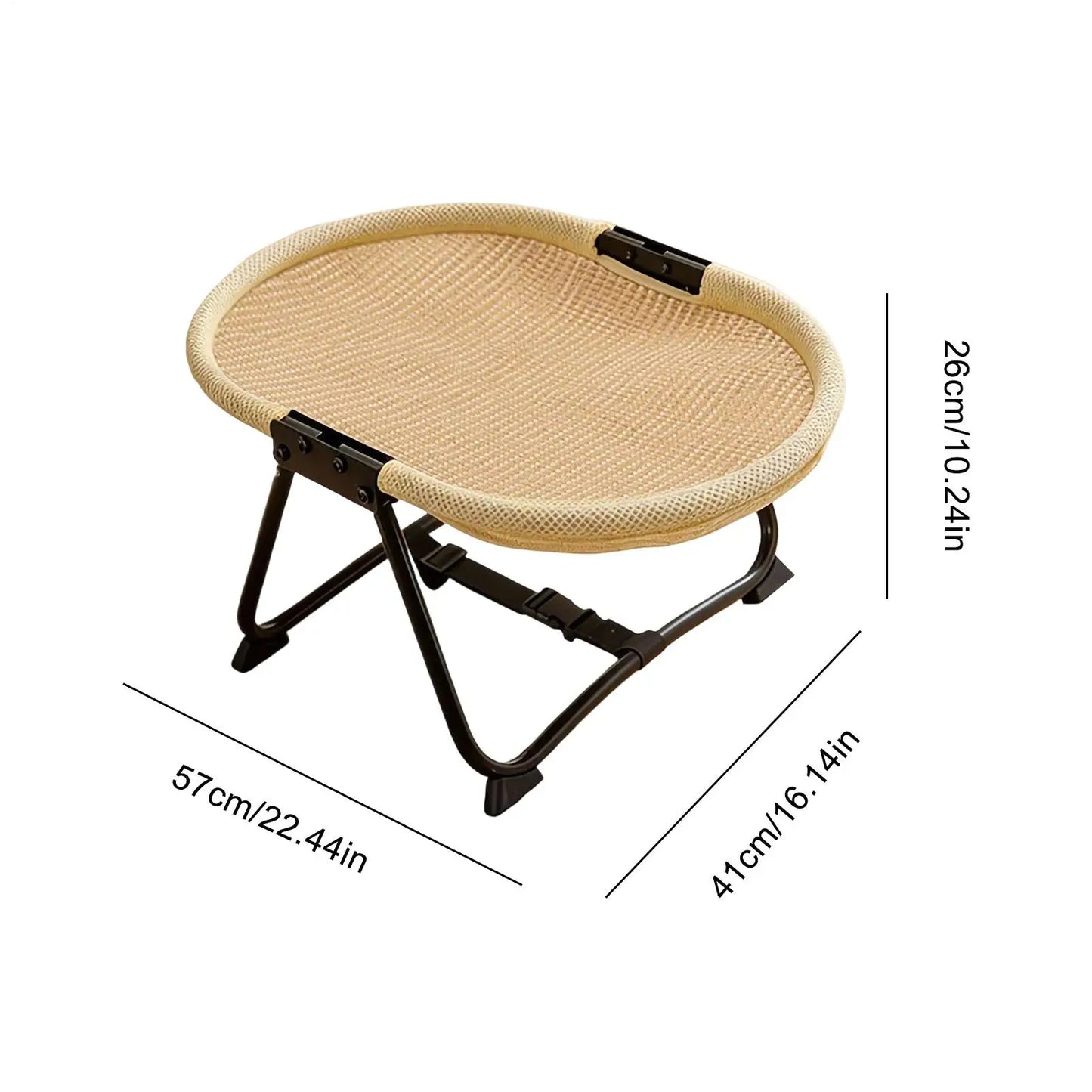 Raised Dog Bed Foldable Breathable Soft Mat Indoor Camping Cat Cot Beds For Small Medium Kitten Puppy Indoor Outdoor Home Garden Peaceful Pleasures Health and Wellness