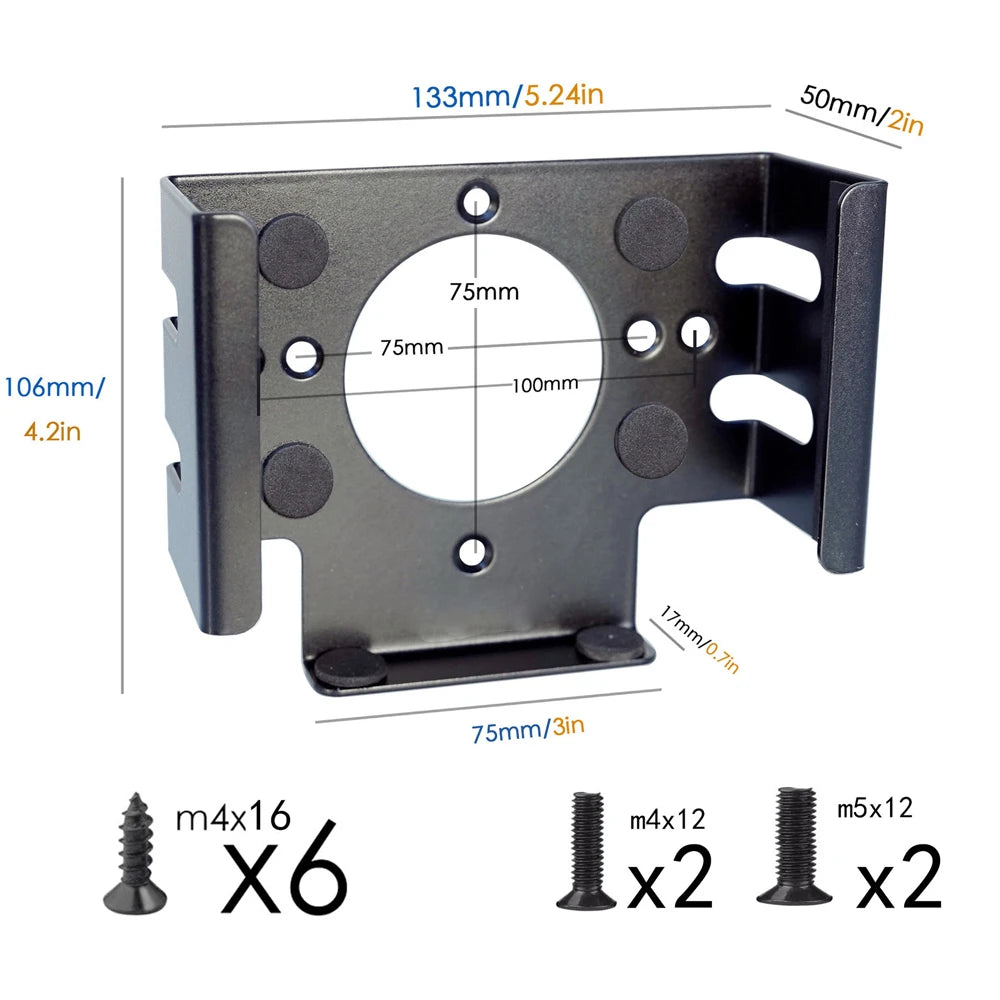 Display Bracket For Mac Mini M4 / M4 Pro 2024 Under Desk Stand Holder For VESA Connection Bracket For M4 / M4 Pro Wall Mount Peaceful Pleasures Health and Wellness