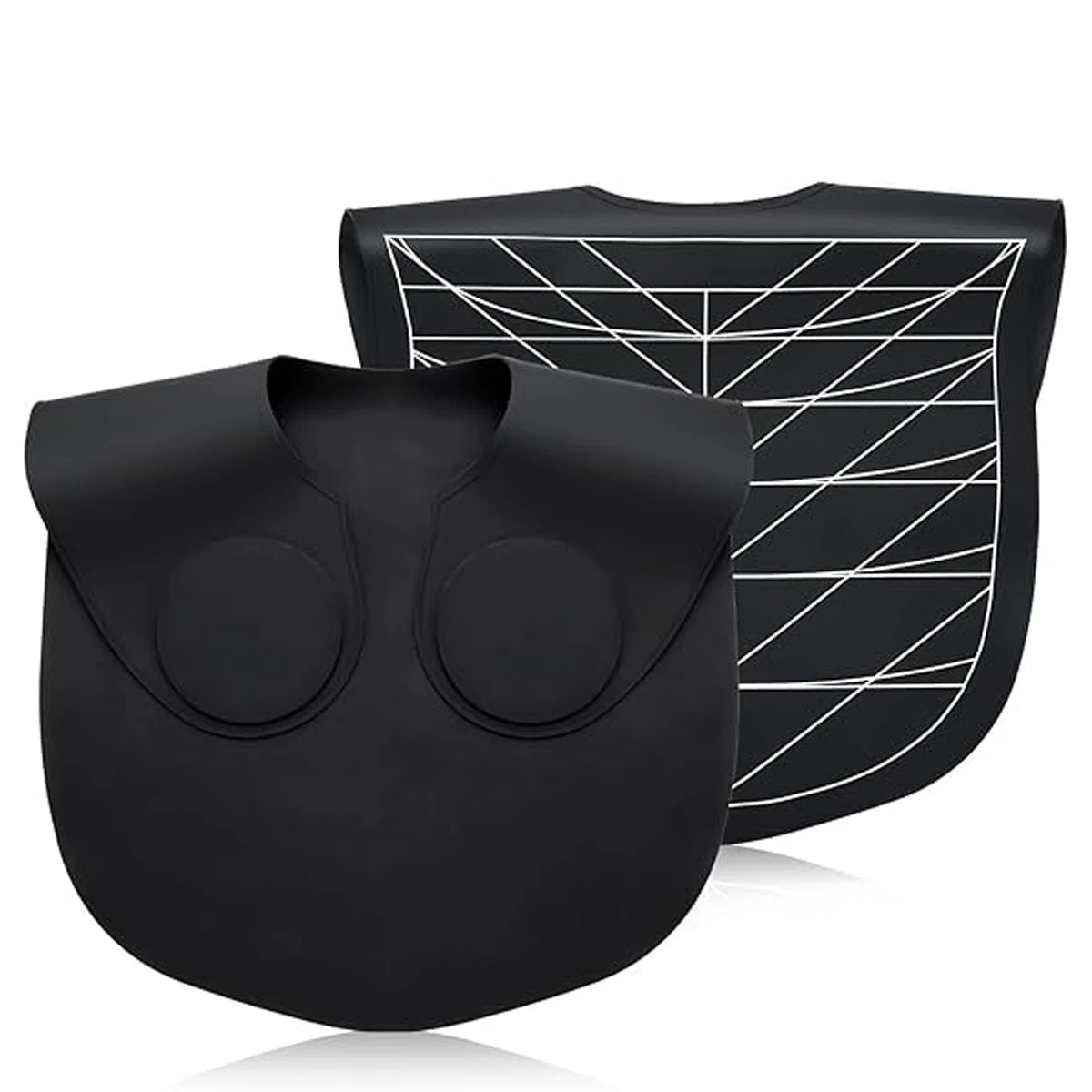 Black Barber Silicone Hairdressing Coloring Collar Salon Waterproof Hair Cutting Cape Pro Barbershop Hair Dyeing Cloak Tools Peaceful Pleasures Health and Wellness
