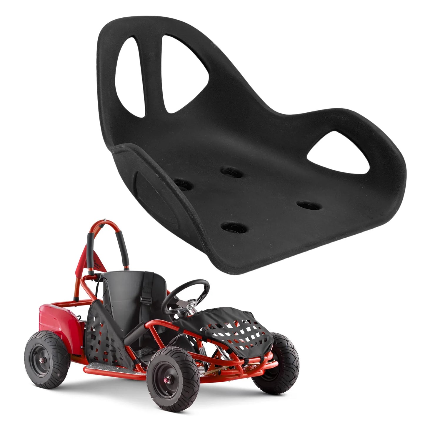 Ergonomic Go Kart Seat ABS Backrest | Drift Trike & Scooter