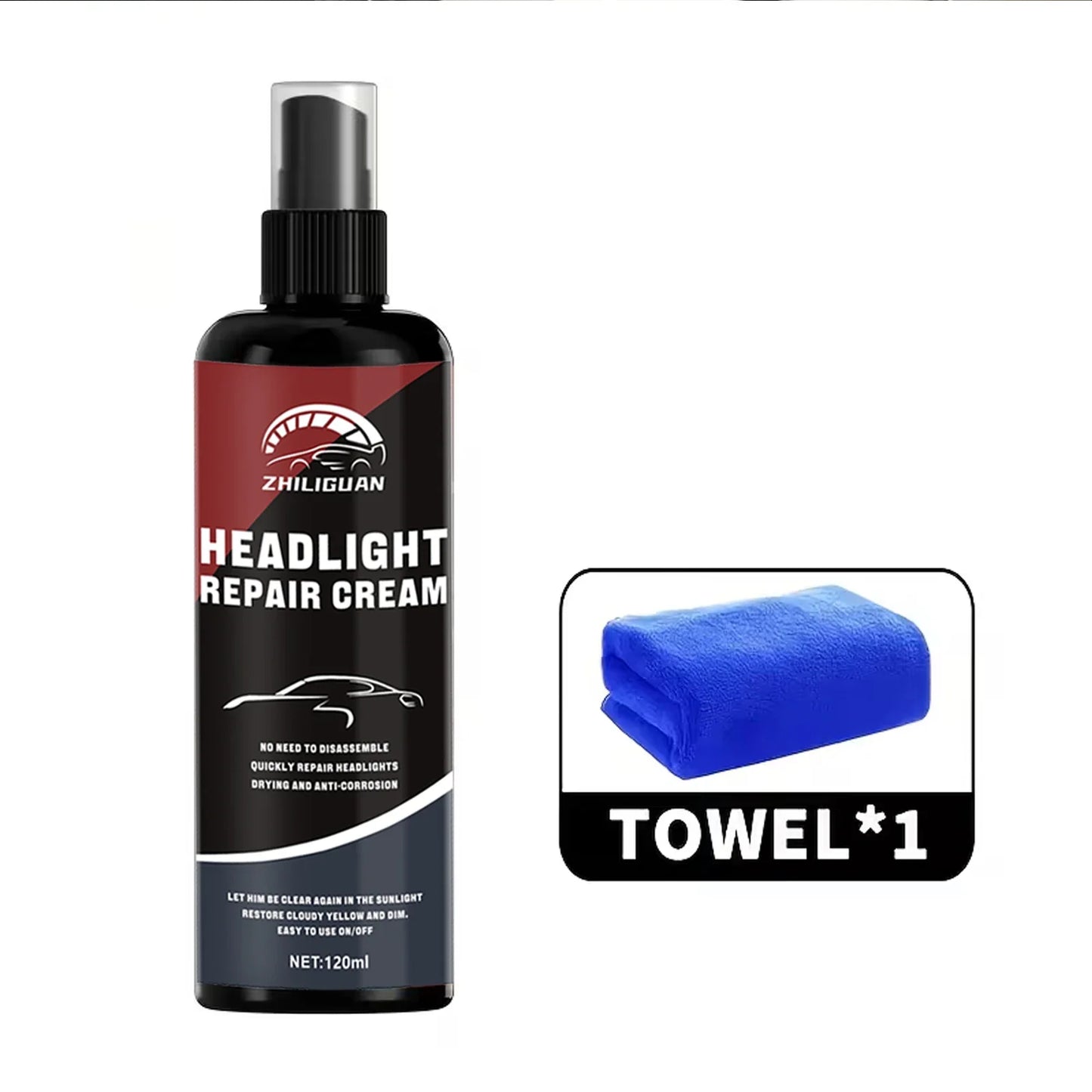 Headlight Restoration Kit – Polishing Cleaner for Cars & Trucks