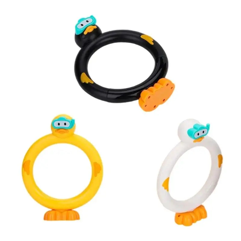 Duck Dive Rings & Rods – 3-Piece Kids Pool Diving Toy Set
