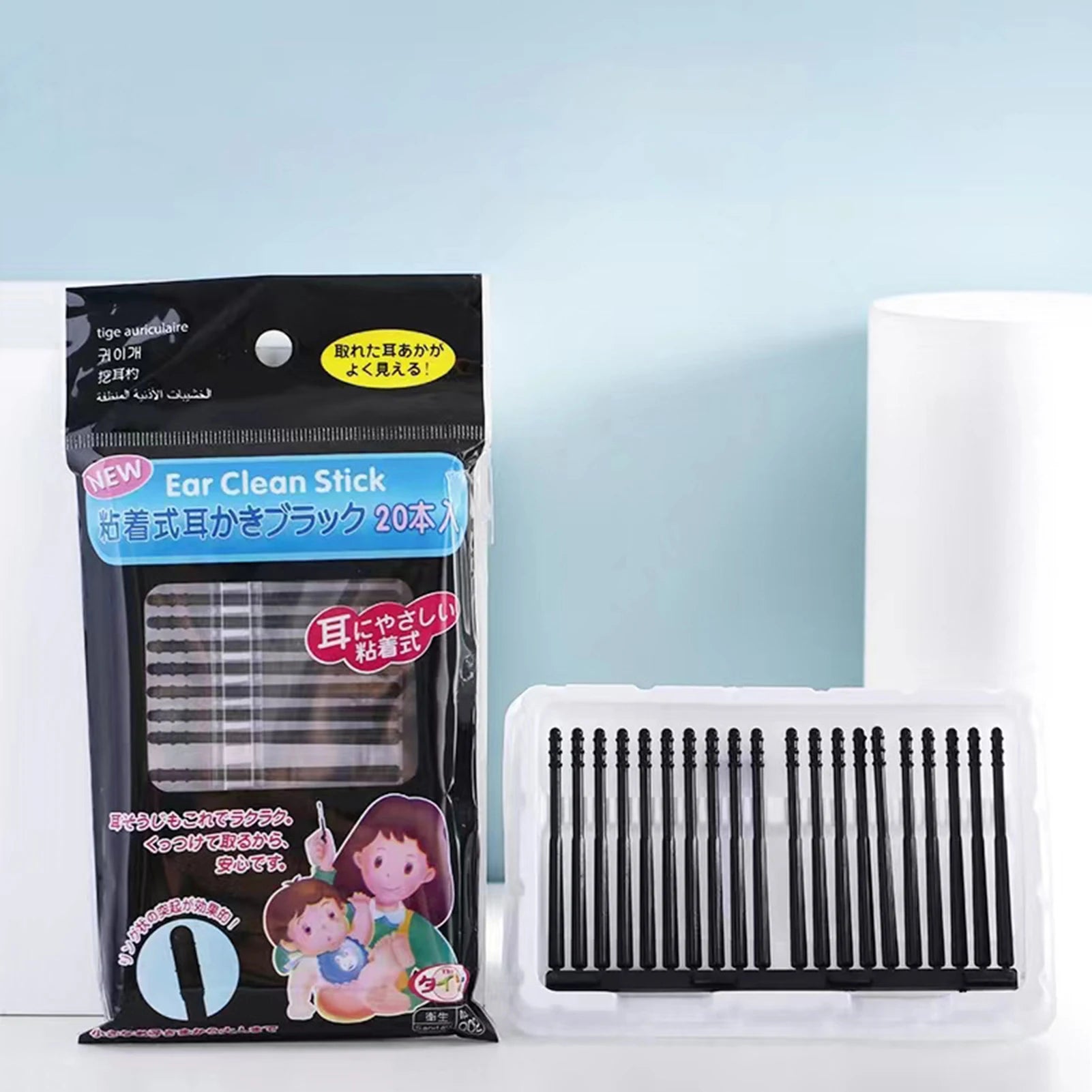 20pcs Soft Ear Scoop Sticky Adhesive Ear Wax Removal Stick for Women Men All Age People Peaceful Pleasures Health and Wellness
