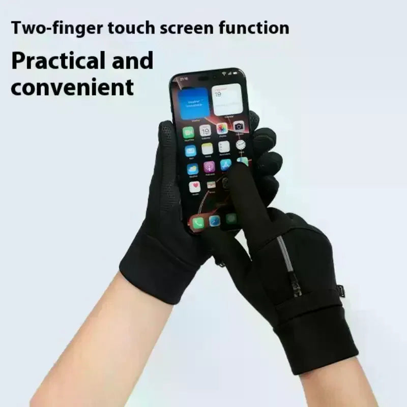 Waterproof Thermal Winter Gloves – Touchscreen Running & Cycling