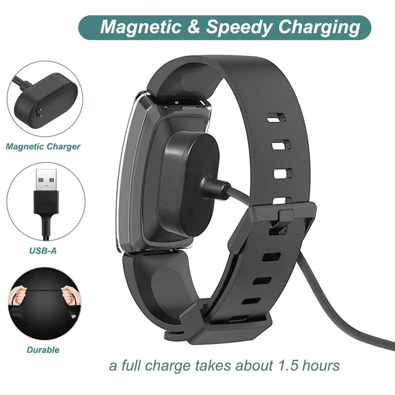 Charger for Fitbit Inspire HR, Fitbit Inspire, Fitbit Ace 2, Replacement USB Charging Cable Cord for Fitbit Inspire & Inspire HR Peaceful Pleasures Health and Wellness