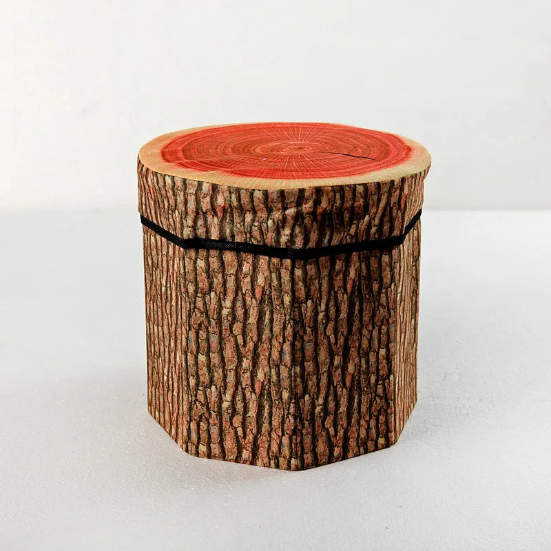 Foldable Storage Stool Ottoman | Cute Fruit Stump Organizer