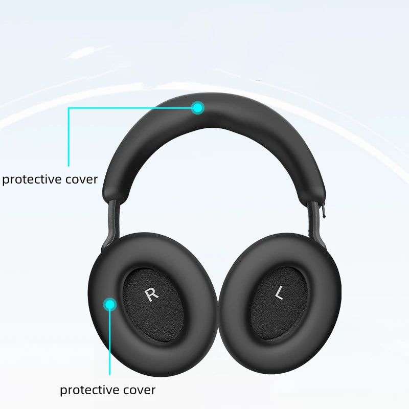 1Set for MOMENTUM 4 Headphone Protective Cover Headbeam Protection Cover Silicone Sleeve Anti Drop Case Peaceful Pleasures Health and Wellness