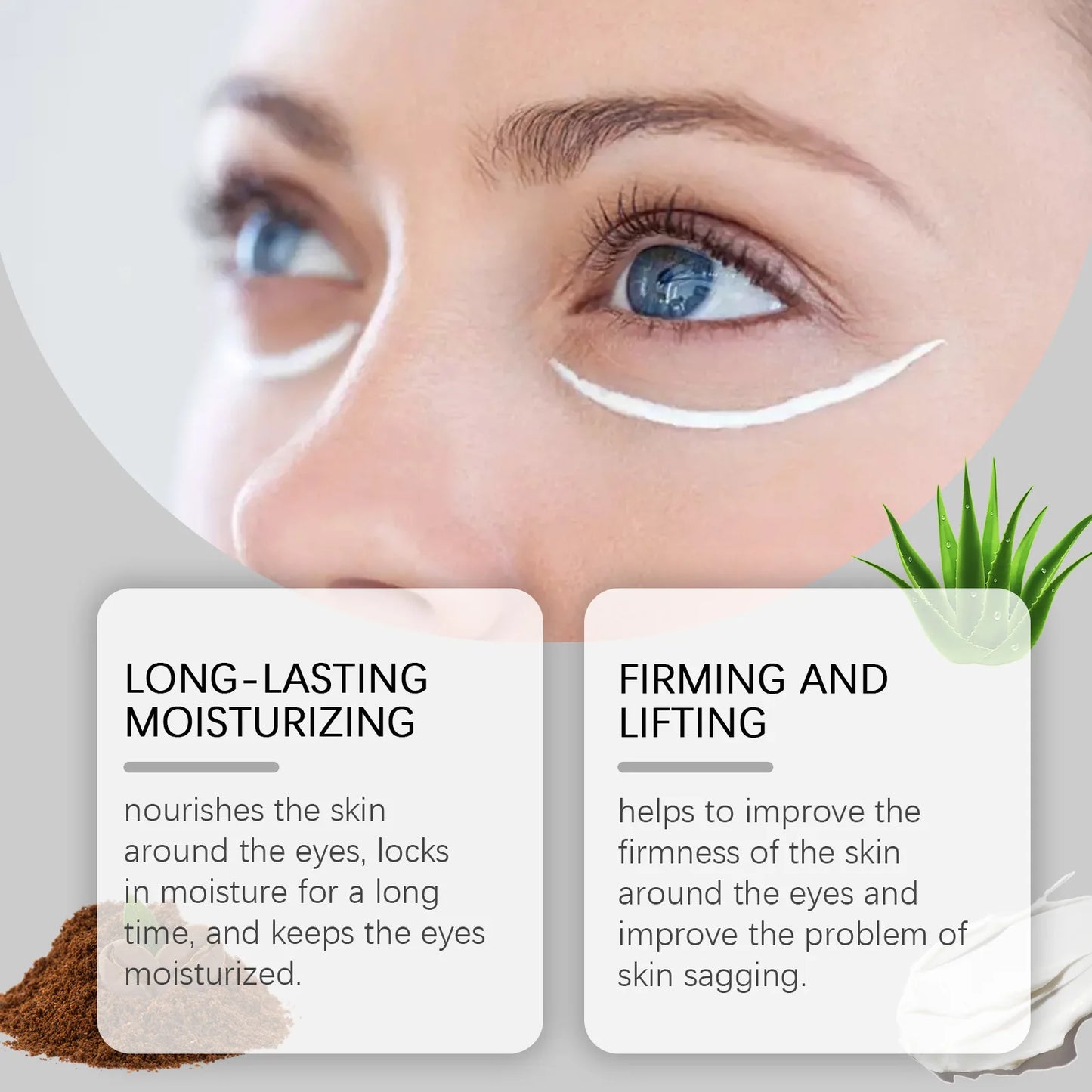 Retinol Anti Aging Eye Cream Puffiness Removal Anti Eye Bag Fade Fine Line Tightening Firming Brightening Moisturizing Eye Cream Peaceful Pleasures Health and Wellness