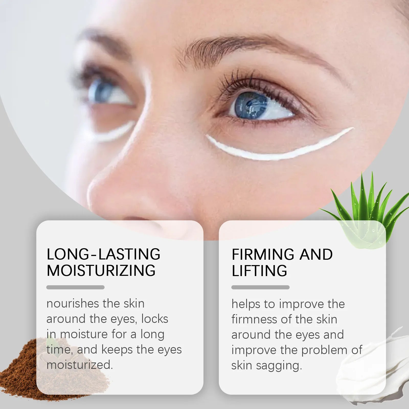 Retinol Anti Aging Eye Cream Puffiness Removal Anti Eye Bag Fade Fine Line Tightening Firming Brightening Moisturizing Eye Cream Peaceful Pleasures Health and Wellness