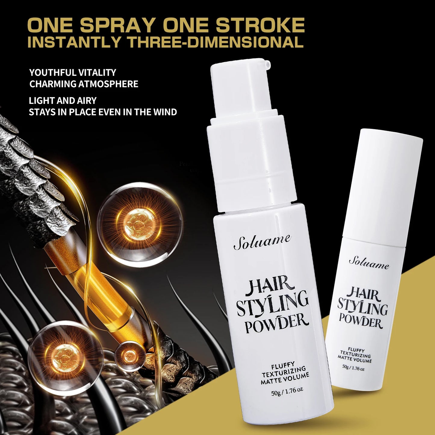 Hair Styling Powder for Men with Volumizing Texture